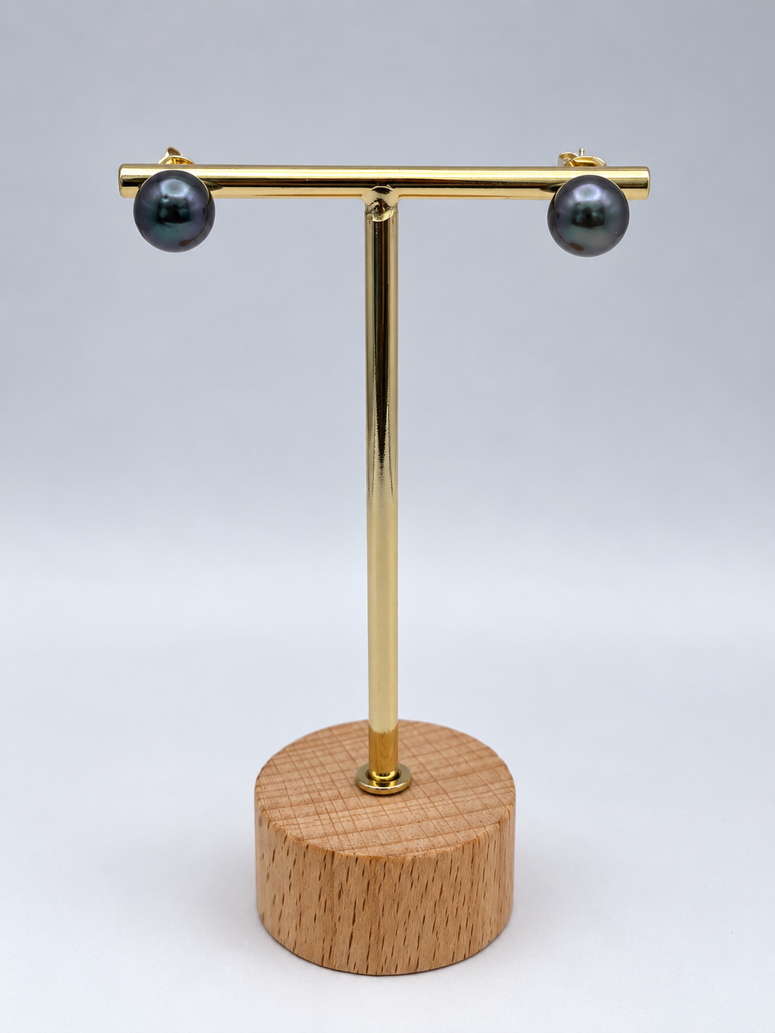 Puces d'oreilles Ora argent 925 perles de Tahiti portées – Anaora Pearls