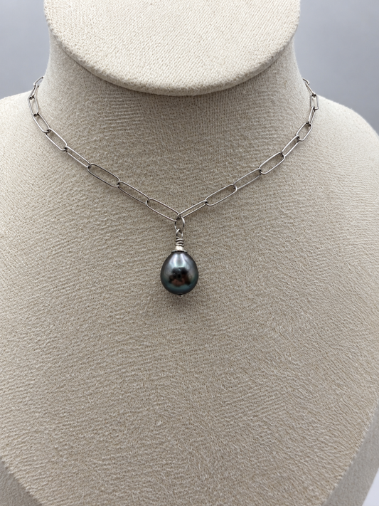 Collier Airani perle de Tahiti, vue de détail – Anaora Pearls