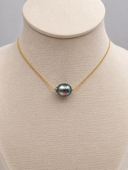 Collier Moana doré perle de Tahiti, vue de détail – Anaora Pearls